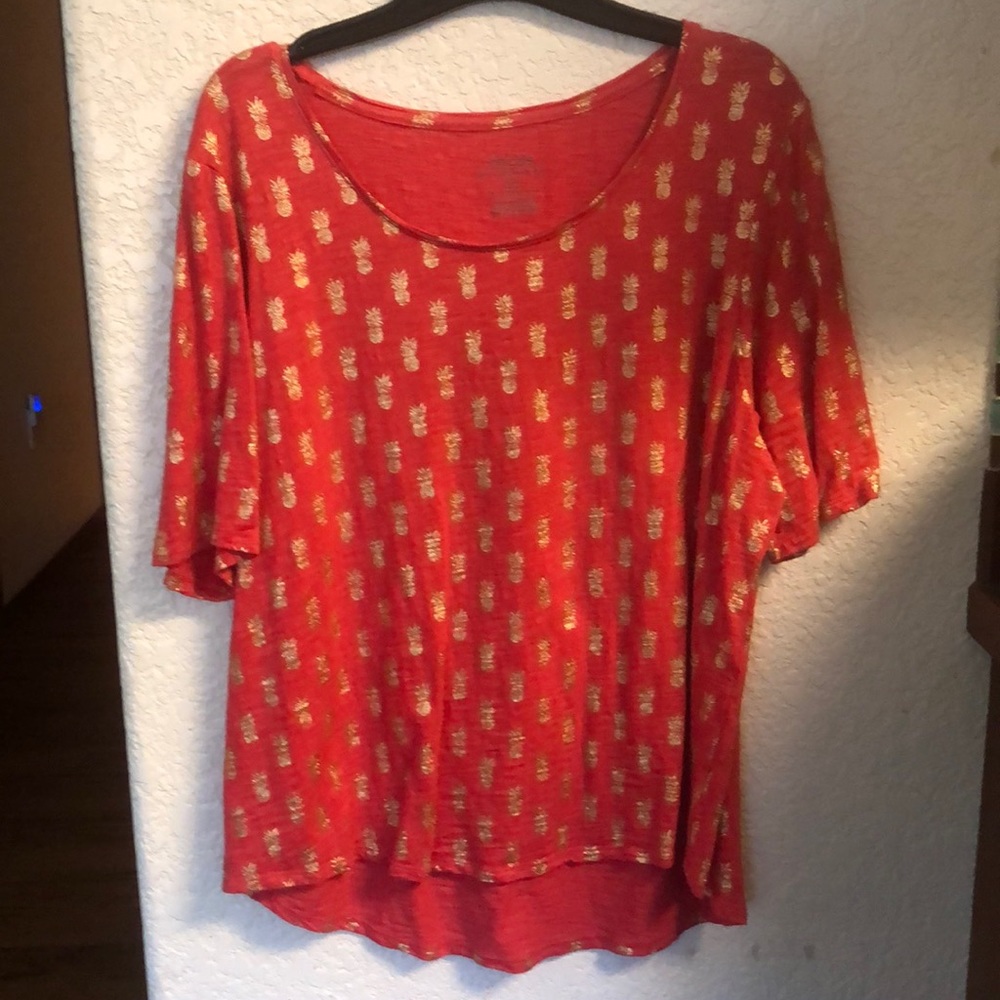 Pineapple blouse from Chicos
